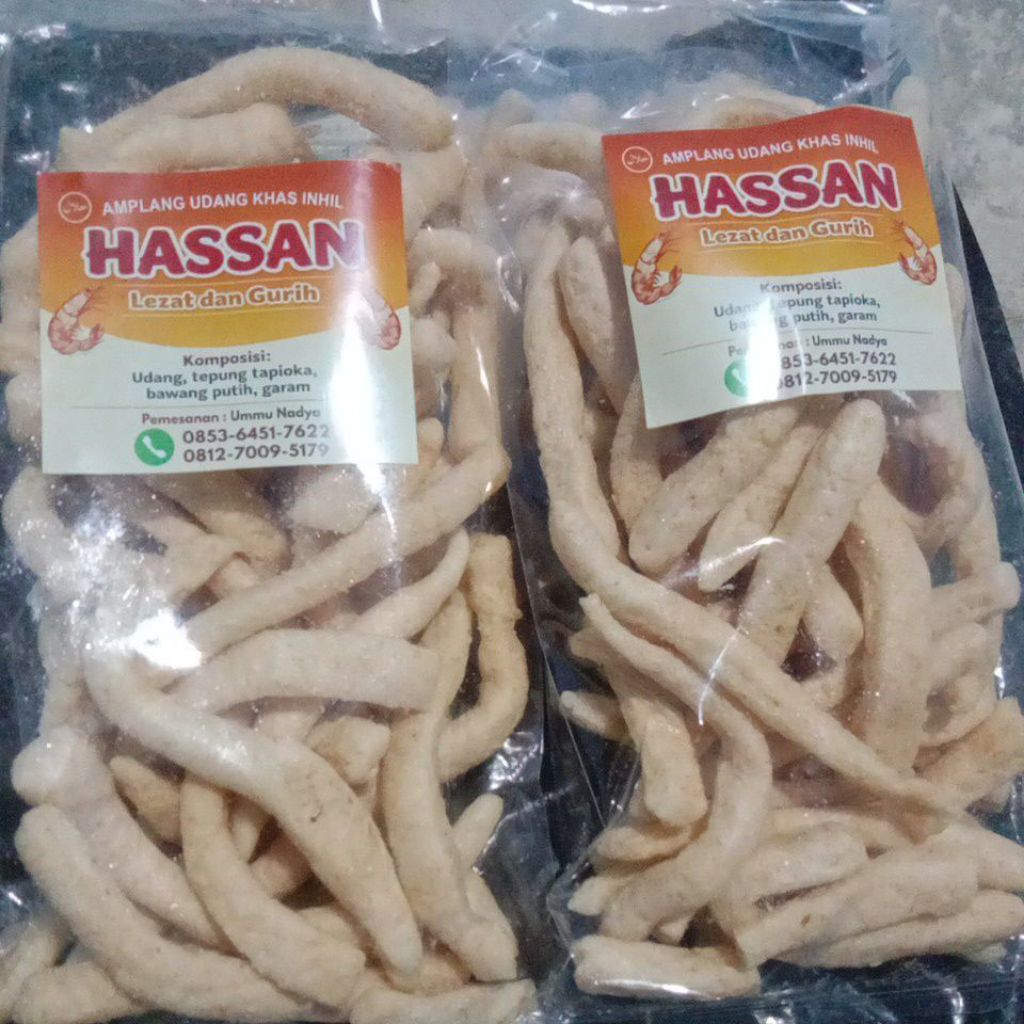 amplang udang khas Inhil (Indragiri hilir) jaminan rasa dari udang sungai segar