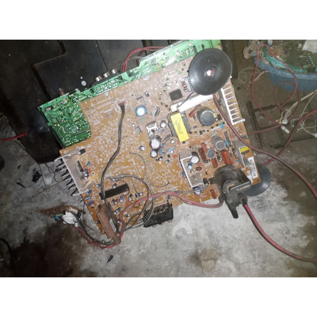 mesin tv lg slim 21 model seperti foto mati blm coba