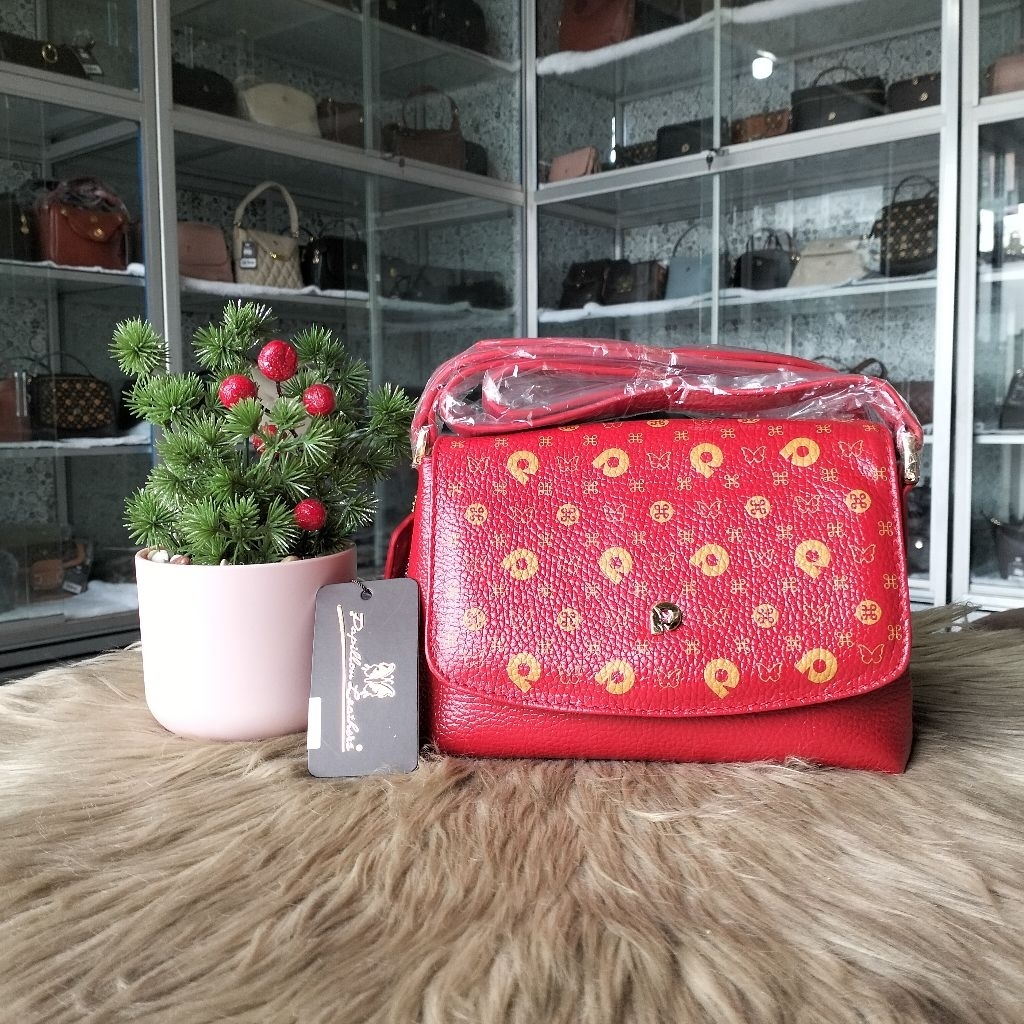 Tas papillon k3375 motif warna asem, hitam, kopi, cokoren,pink peach, maroon, pink muda, BW, merah