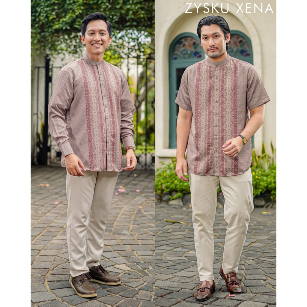 Zysku Xena | Sarimbit Pria Dewasa 2026 | Samira Koko Lengan Panjang & Lengan Pendek - Desert