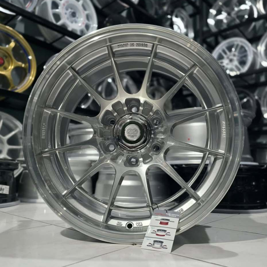 velg rally ring 18 ENKEI SPIDER FULL POLISH YUSTA FLOW FORMING velg mobil r18 Pajero Ford everest Tr