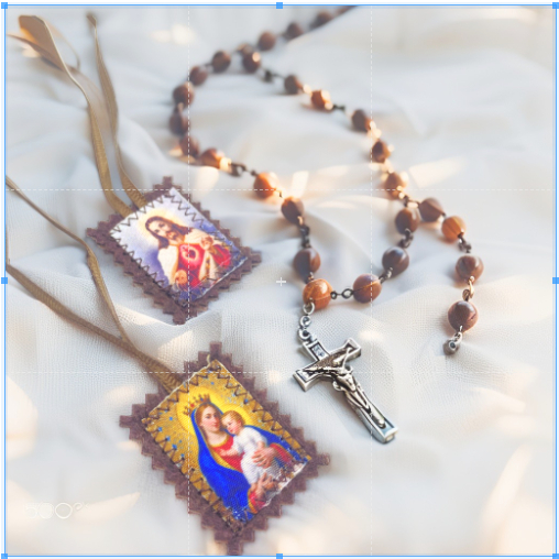 PROMO KALUNG SKAPULIR COKLAT GUNUNG KARMEL / ROSARIO SKAPULIR HITAM / SKAPULIR KATOLIK / ROSARIO