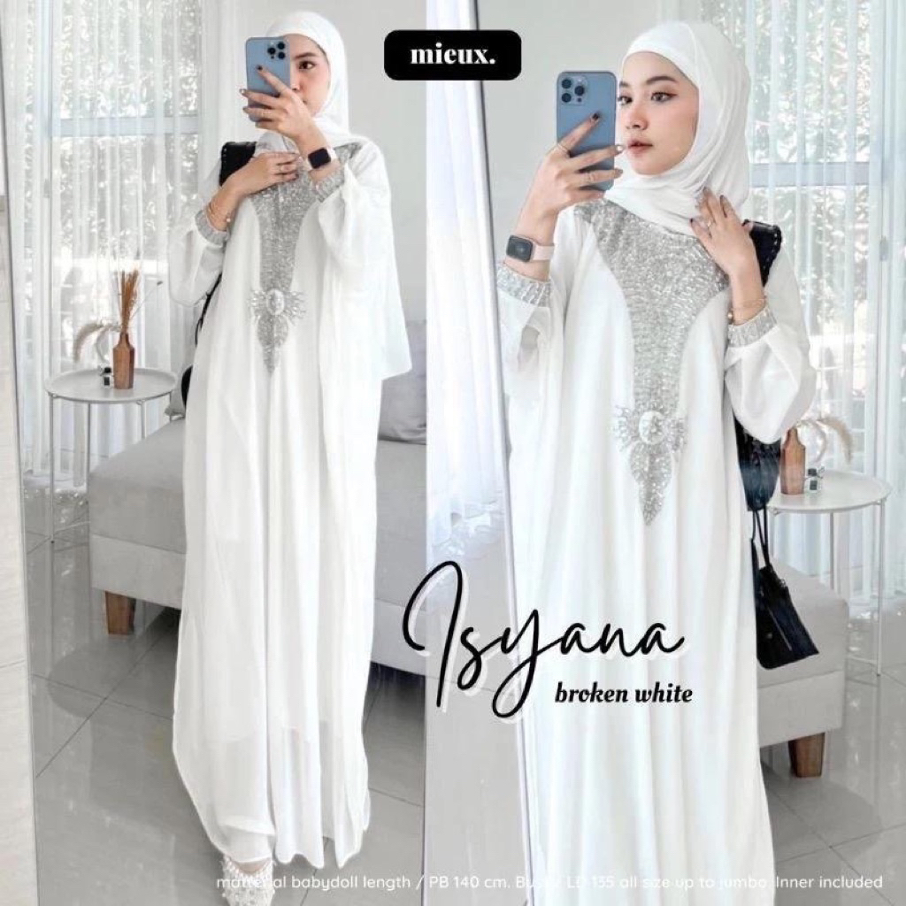 SALE Isyana Kaftan Jumbo Plus Furing