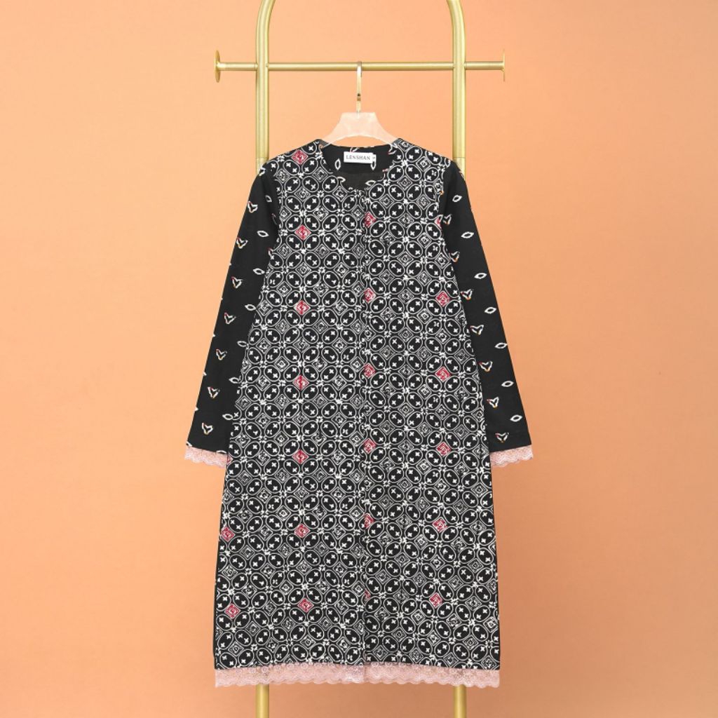 Tunik Wanita Batik " KINA" Hitam