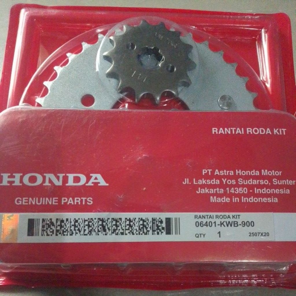 Gearset Rantai Honda Motor Revo absolut,Blade ,Gir set Blade Revo absolut KWB