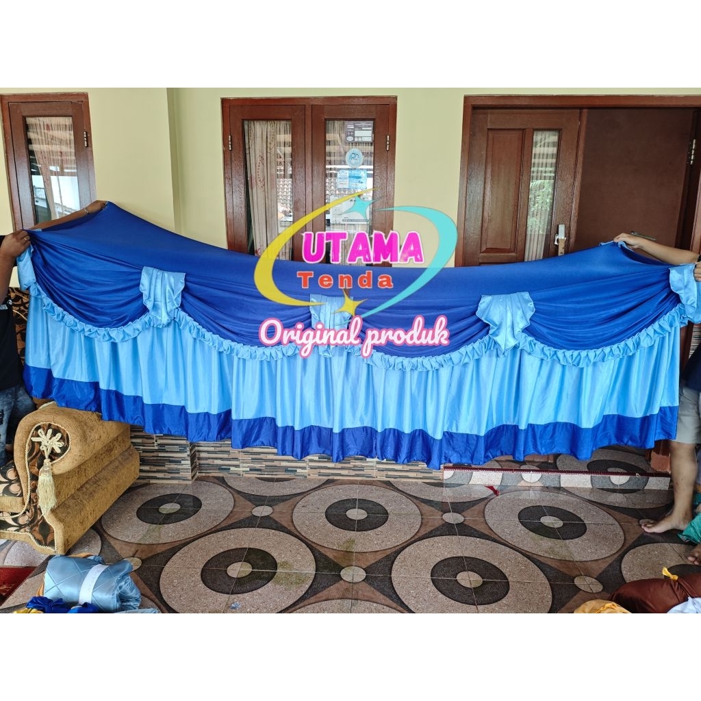 sarung meja prasmanan non busa 150x80x80 cm