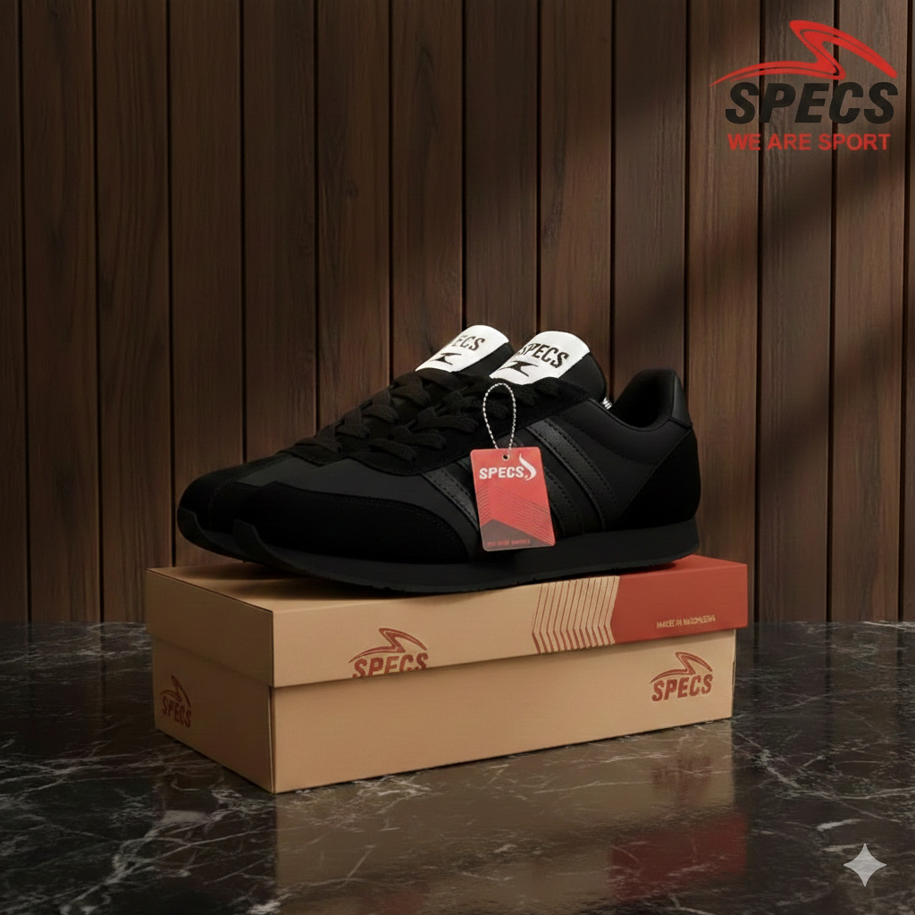 TERLARIS Sepatu sekolah specs 104 hitam, untuk pria/wanita original size 36-44 Bisa Cod