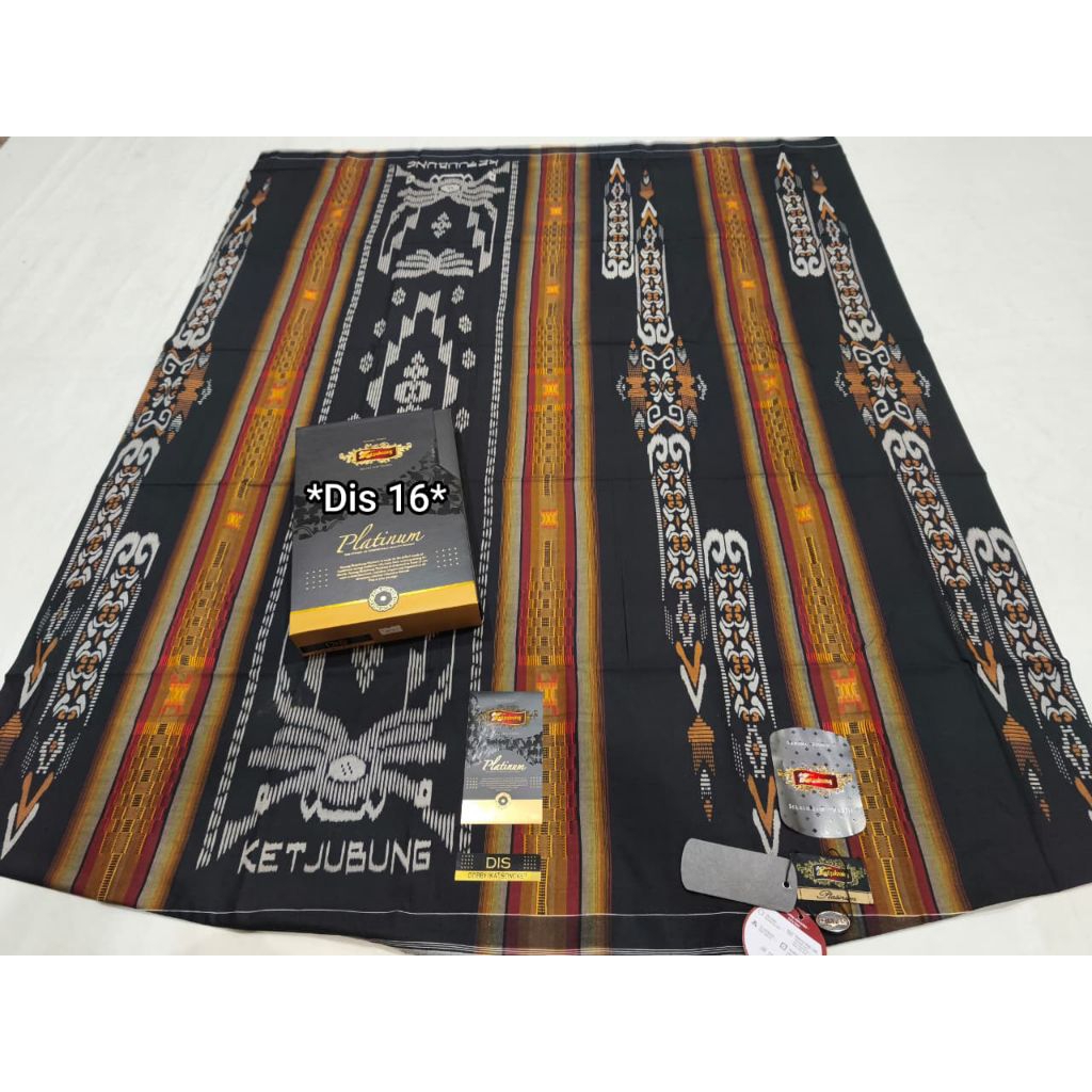 Sarung Ketjubung Platinum Tis & Dis Gold