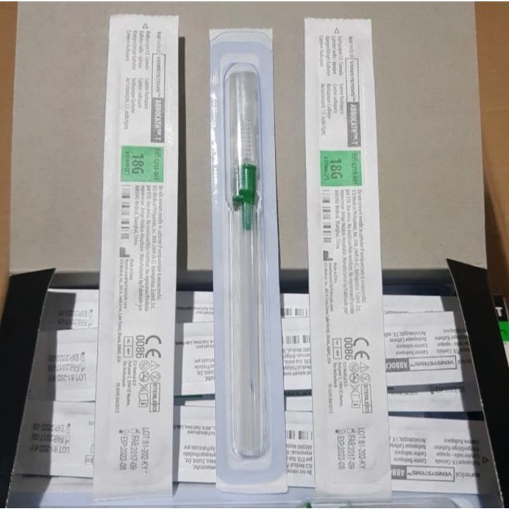 Jarum Infus Dewasa Abocath 18G IV Catheter