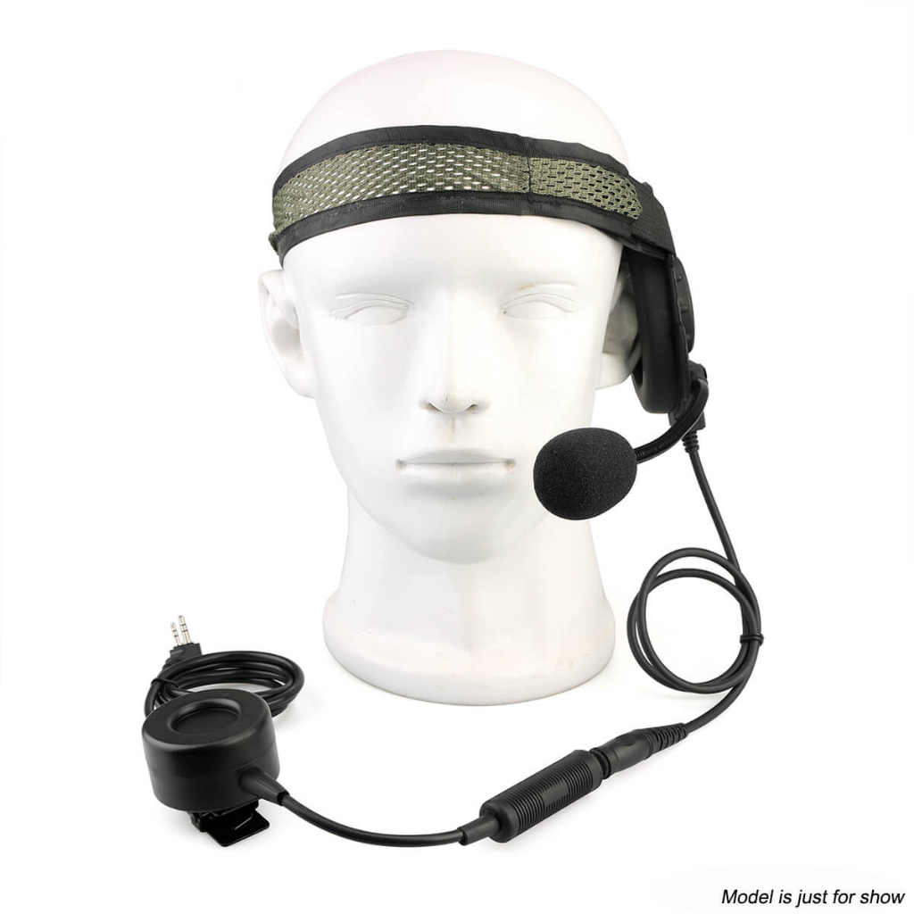 Headset Mikrofon Helm HT Walkie Talkie 2 Pin
