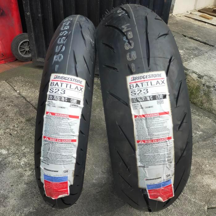 BAN MOTOR HYPERSPORT BRIDGESTONE BATTLAX S23 120/70-17 160/60-17 180/55-17 190/55-17 200/55-17 TUBEL