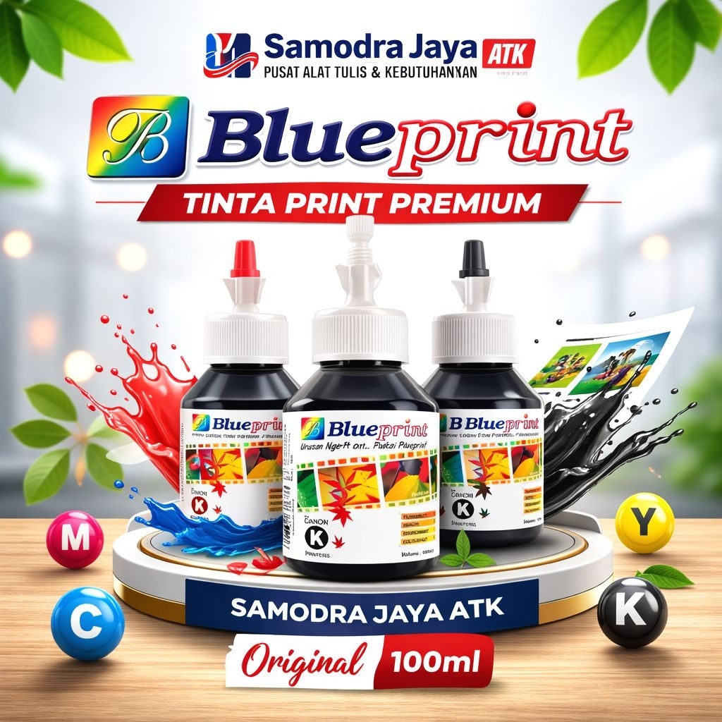 Tinta Canon BLUEPRINT Warna Hitam 100ml For Canon Printer