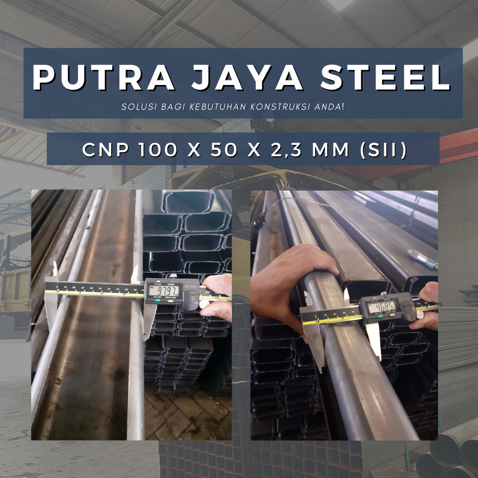 KANAL CNP 100 X 50 X 2,3 MM SII | CNP KAKI TINGGI PROYEK MERAH PUTIH