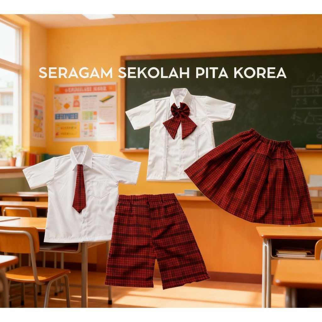 SERAGAM SEKOLAH ANAK|SERAGAM MODEL KOREA|SERAGAM ANAK