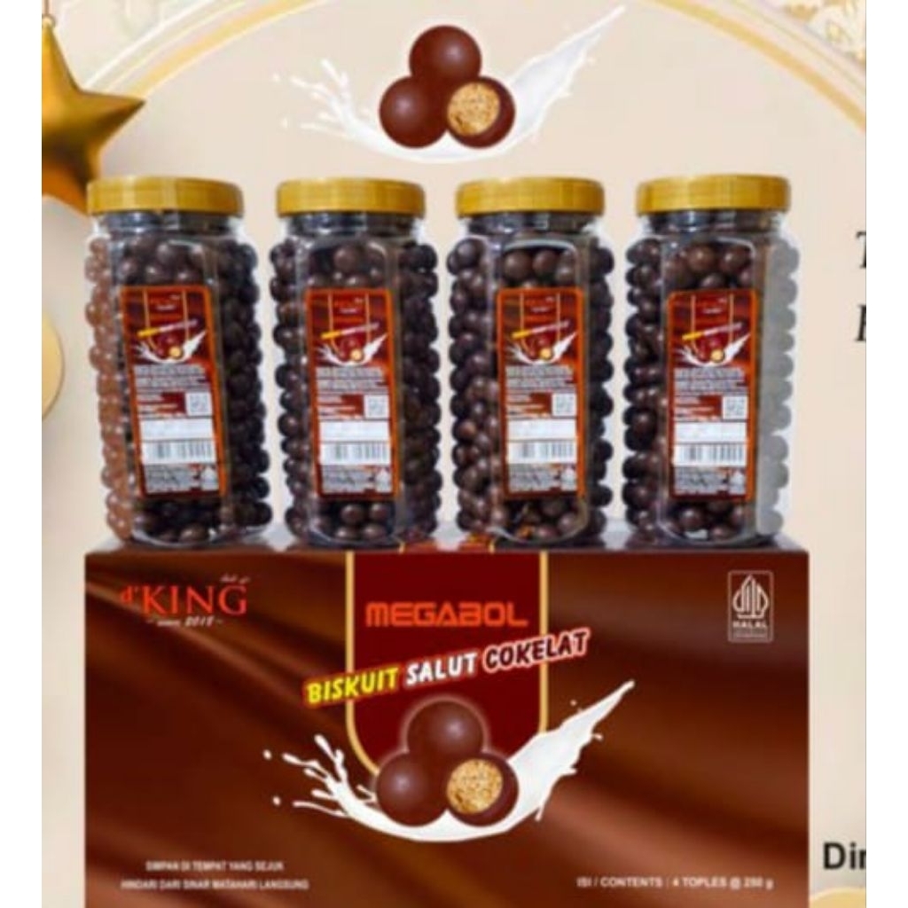 Biskuit Salut Coklat Permen Bonibol Coklat Biskuit