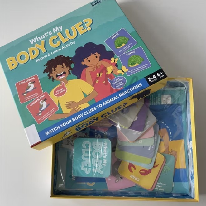 What's My Body Clue Match Learn Activity Fun Matching Game Playing Card Game Printing for Early Educ