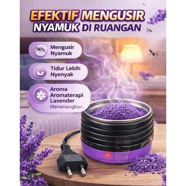 OBAT NYAMUK TUNGKU FREE SERBUK LAVENDER - OBAT NYAMUK TUNGKU OBAT NYAMUK ELEKTRIK TUNGKU PASIR AJAIB
