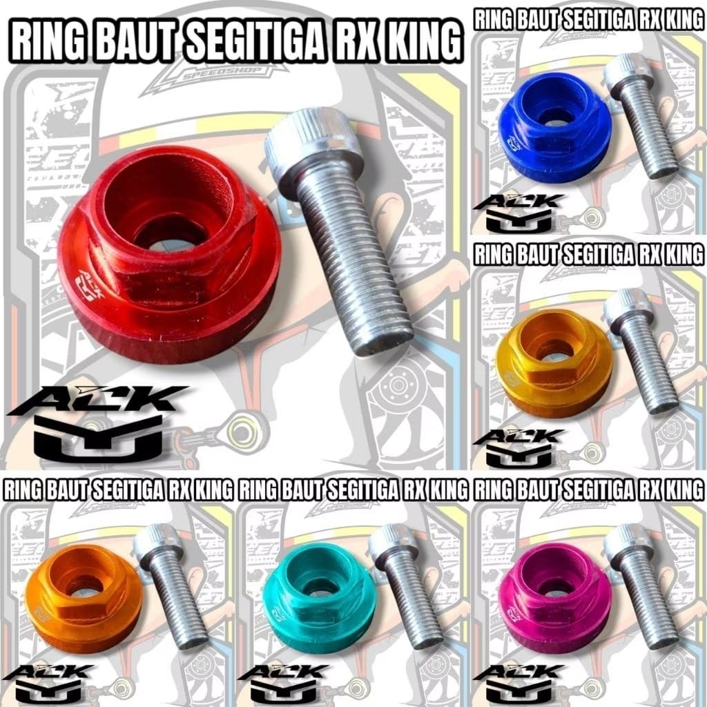 Baut komstir baut segitiga rx-king ninja rr ninja ss variasi cnc anti karat