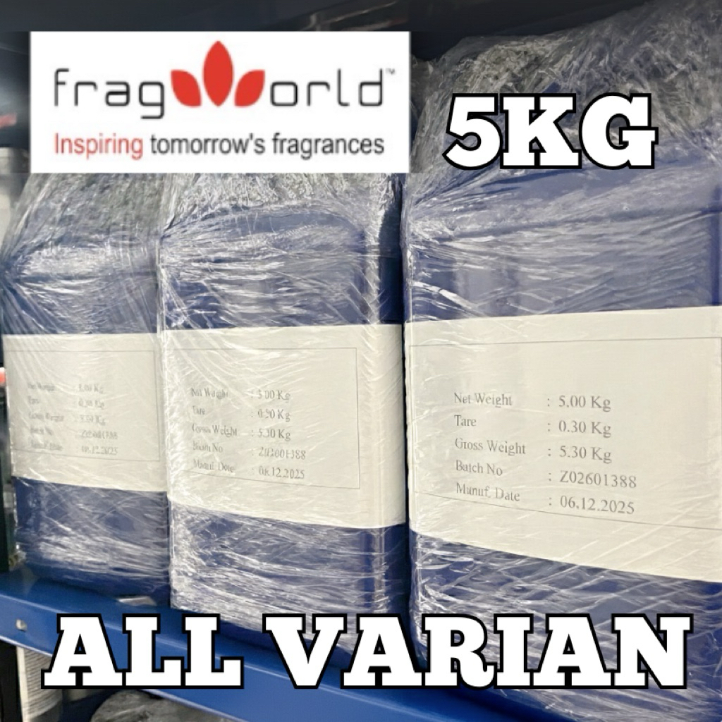 ALL VARIAN FRAGWORLD SEGEL 5KG - Bibit Parfum Murni Unisex Segel Pabrik Fragworld