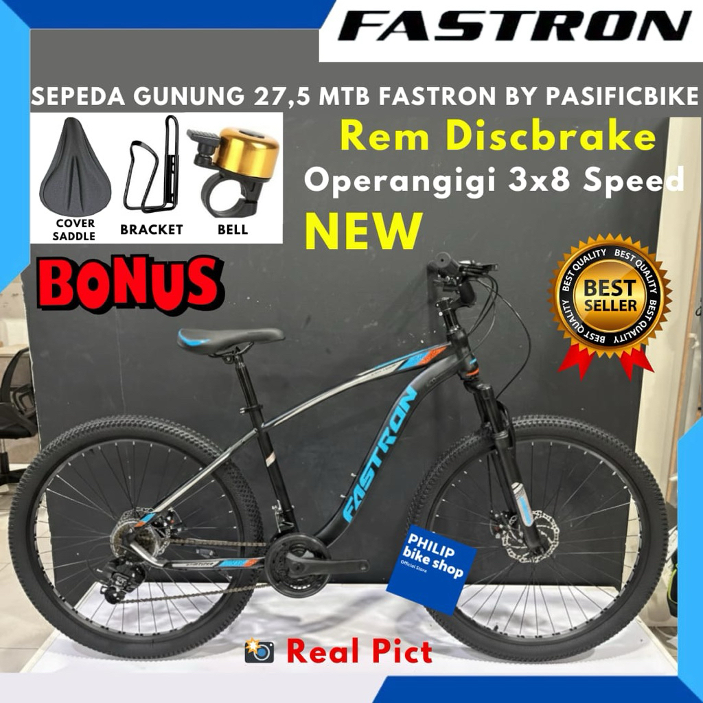 Sepeda Gunung MTB 26 27.5 Fastron Foster by Pacific Sporty Rem Discbrake Operangigi New