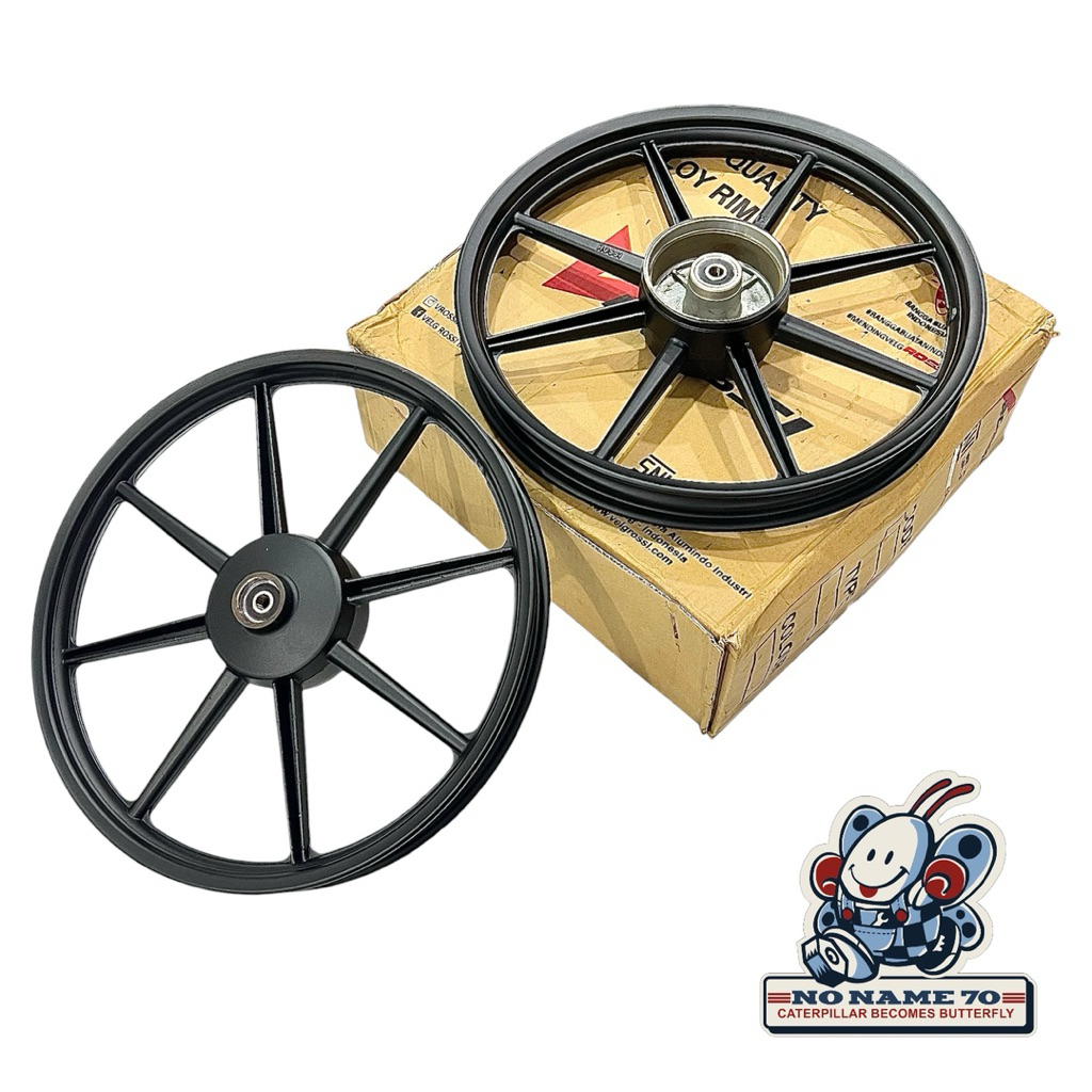 Velg Racing Rossi Palang 8 Ring 17 1.40 1.60 Hitam Astrea Prima Grand Legenda Impressa Supra x Fit 1