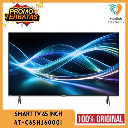 GOOGLE TV SHARP AQUOS 4T-C65HJ6000I SMART UHD 4K 65 INCH SOLAR REMOTE / DOLBY VISIO-ATMOS NEW