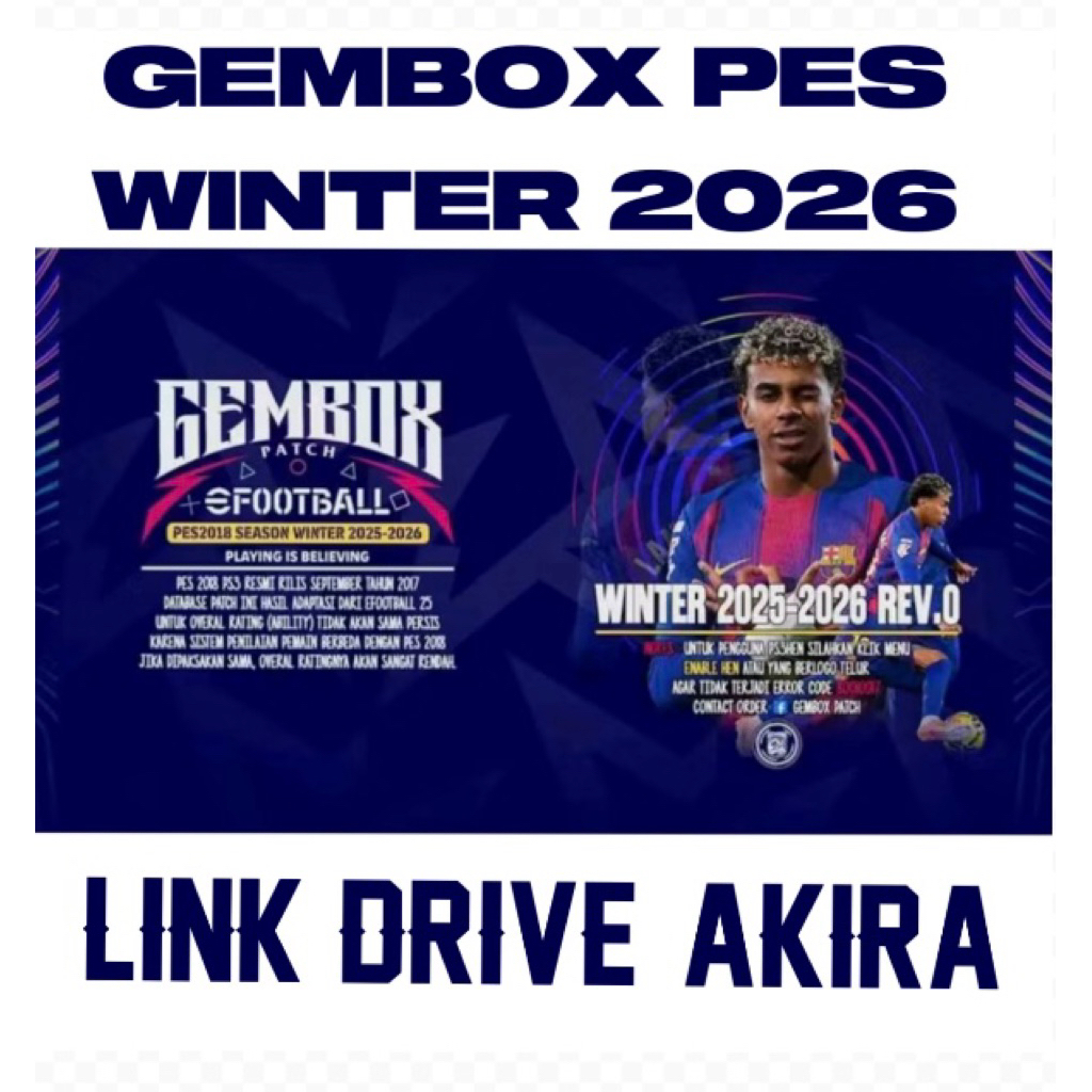 PES 2026 Gembox Patch PS3 winter Februari 2026