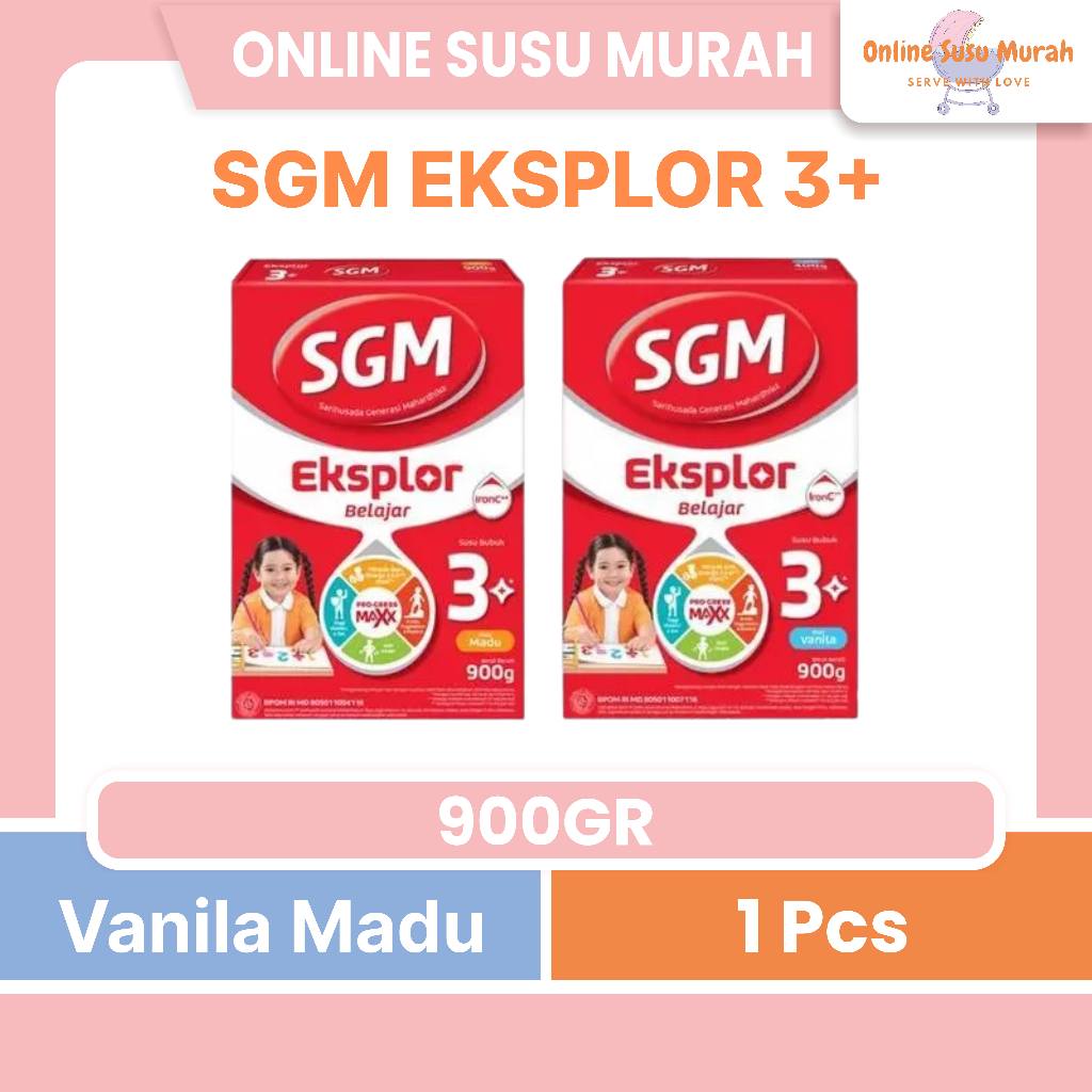 SGM EKSPLOR 3+ VANILA MADU 900 GR TAHAP 3 TAHUN KEATAS 900GR SSKD