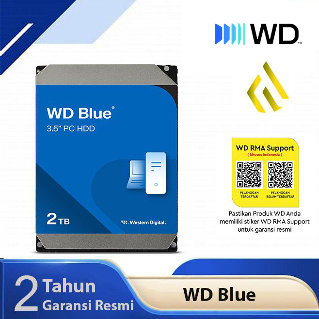 WD Caviar Blue 1TB 2TB 4TB 6TB 8TB - HDD Internal PC Desktop