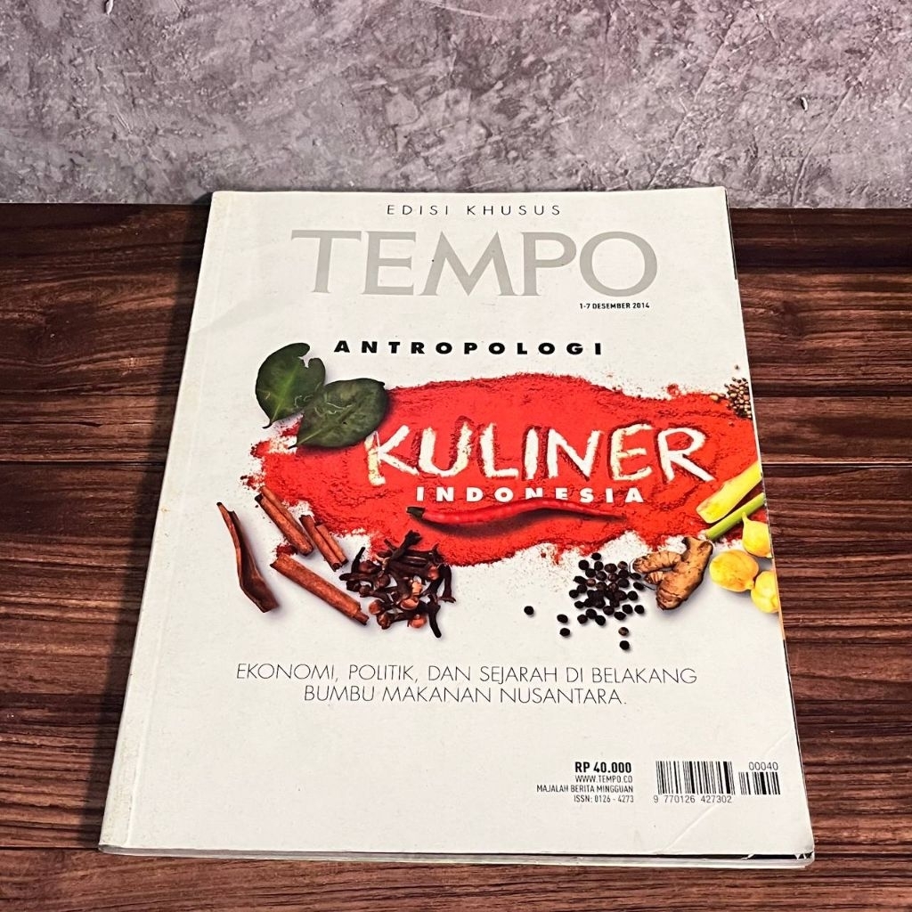 [Majalah, Original] Majalah Tempo Edisi Khsusu Antropologi Kuliner Nusantara (2014)