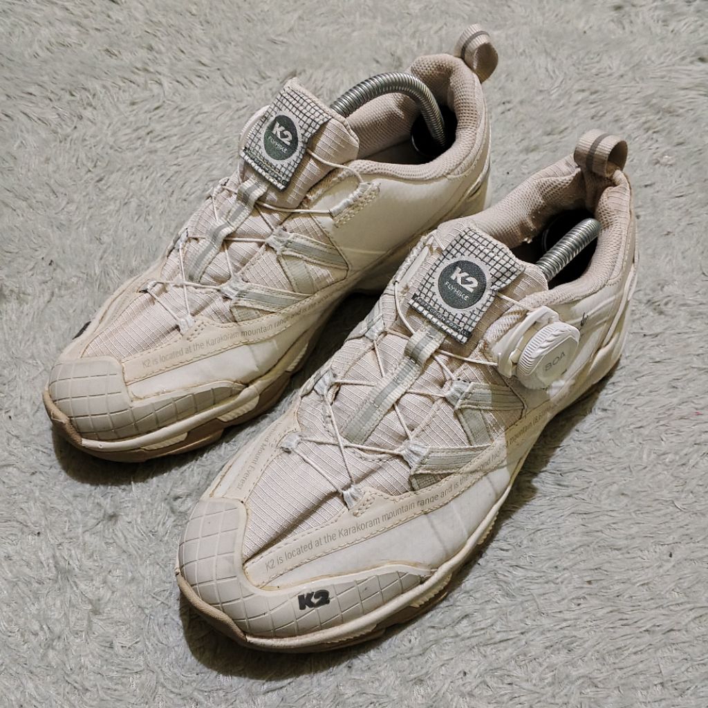 Sepatu K2 boa System reflektif size 39 insole 24.5 cm /245 outdoor gunung hiking trail run