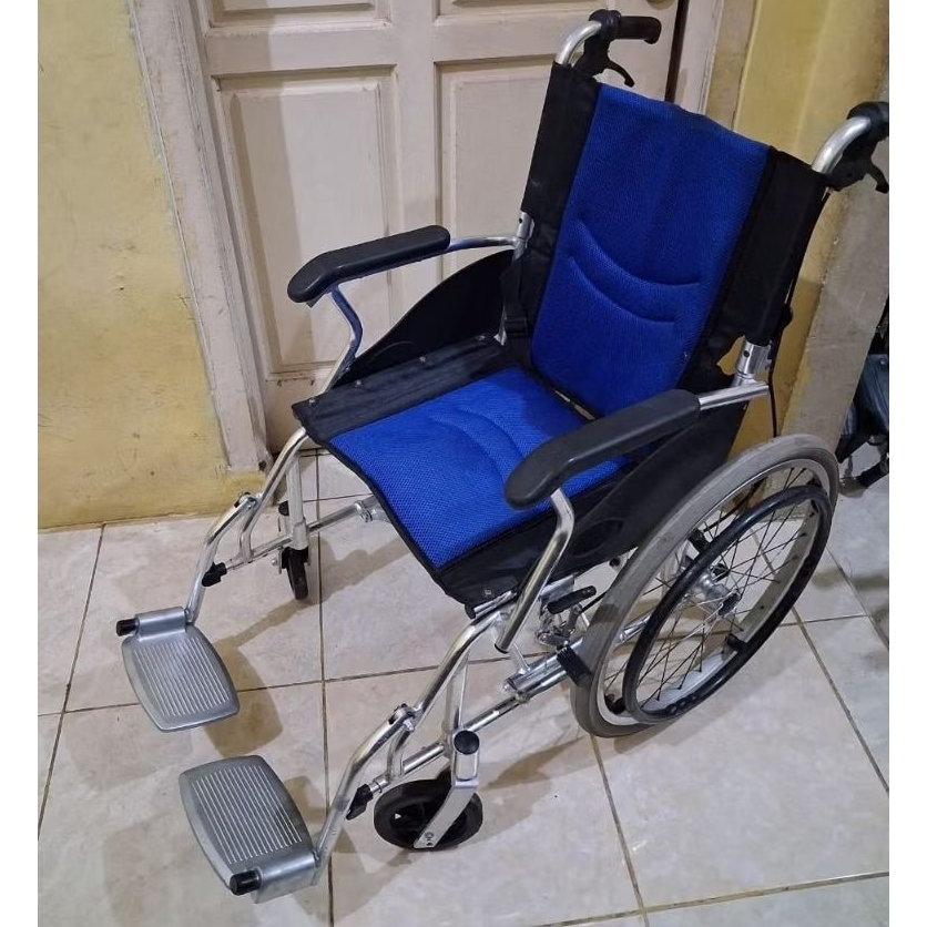 (cod)kursi roda seken/bekas termurah kursi roda travel ringan alumunium tidak mudah karat