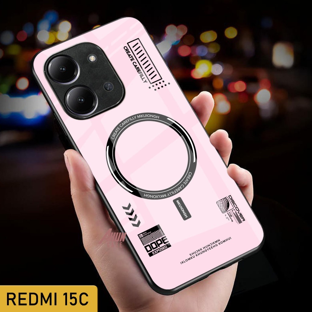 Softcase Glass Kaca Redmi 15C  - Casing Hp Redmi 15C - Case Hp Terbaru - Softcase Redmi 15C  - S285