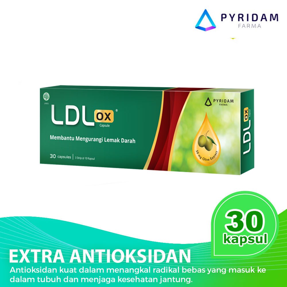 LDLOX / LDL OX 10% Ekstra Antioksidan – 30 Kapsul