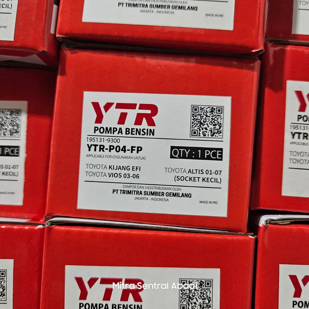 Fuel Pump Pompa Bensin Mobil YTR-P04-FP - Kijang EFI Vios Old Altis Socket Kecil