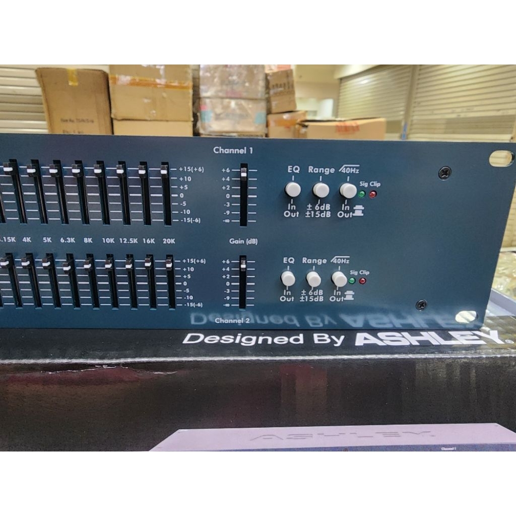 EQUALIZER ASHLEY MQX 2310 / MQX2310 OUTPUT SUBWOOFER ORIGINAL 2 x 31CH