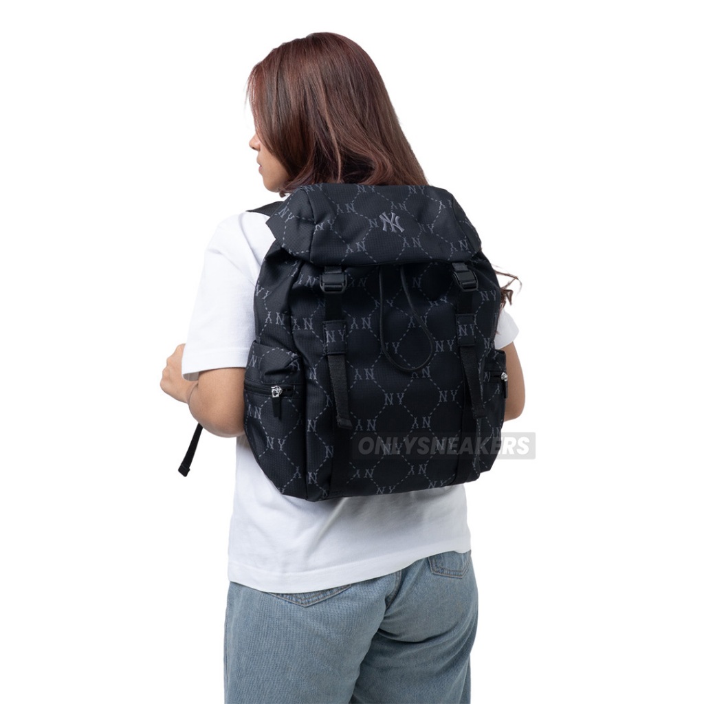 MLB NEW YORK YANKEES DIAMOND MONOGRAM SPORTIVE BACKPACK BLACK