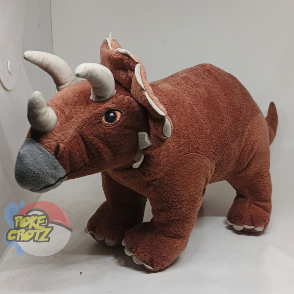 Boneka LOST BRAND Ikea Dinosaur Triceratops Plush Stuffed Animal Dinosaurus 47cm