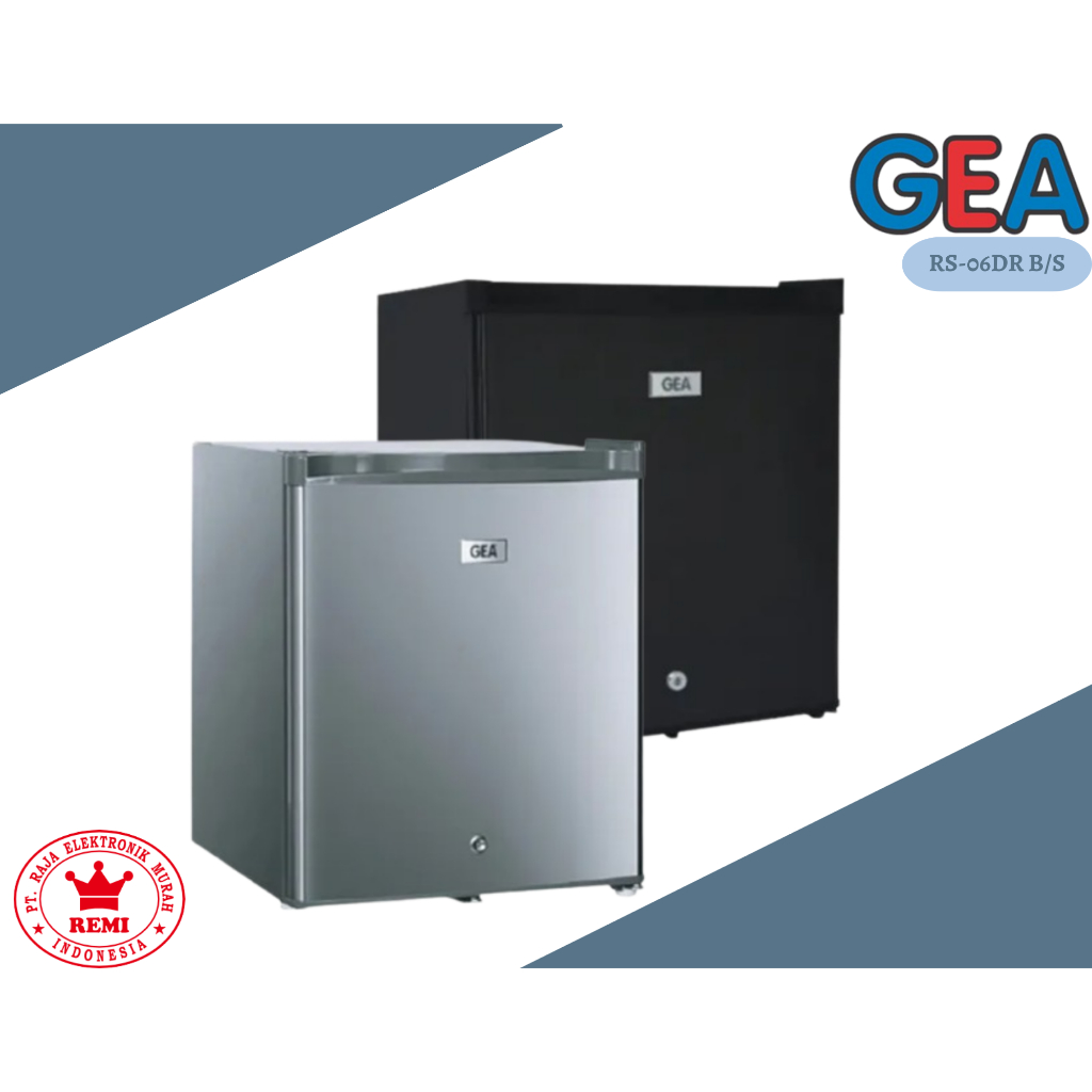 GEA Mini Bar RS-06DR Black / Silver Lemari Pendingin Makanan