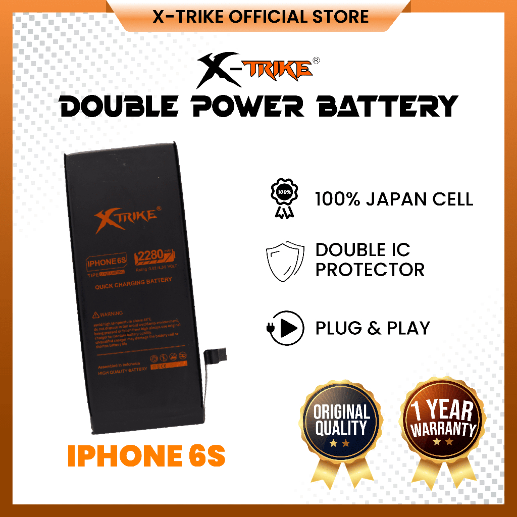XTRIKE Baterai Iphone 6S Double Power