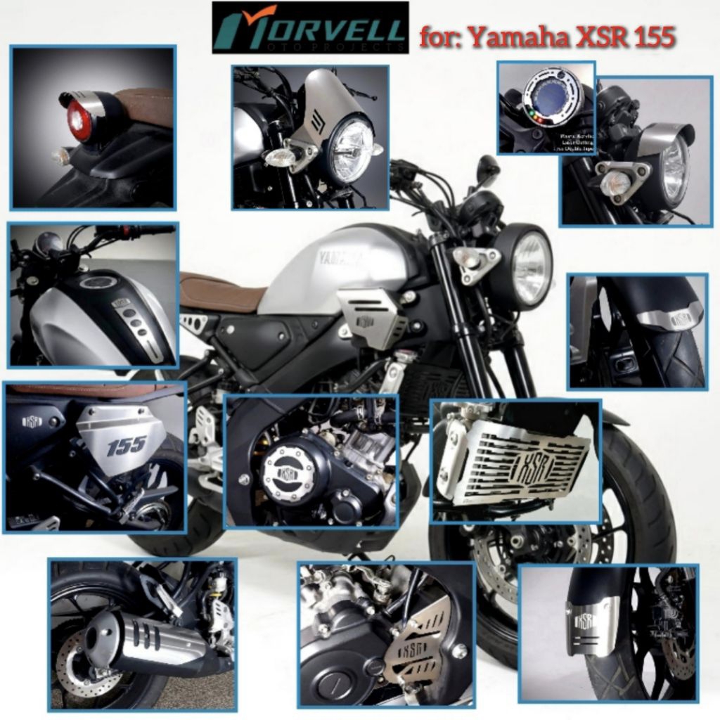 Yamaha XSR 155 aksesoris speedometer garnish Xsr155 side cover Muffler Cover knalpot Blok Mesin