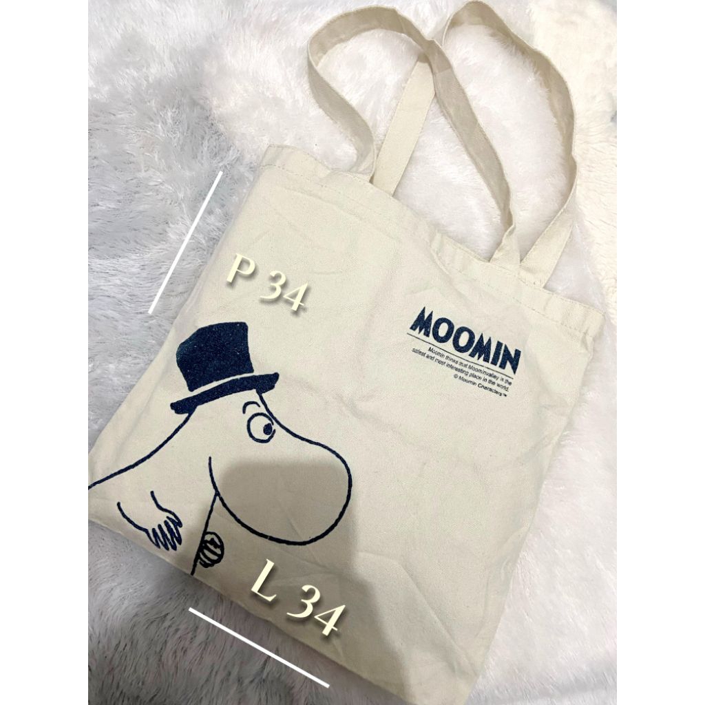 tote bag moomin bahan kanvas