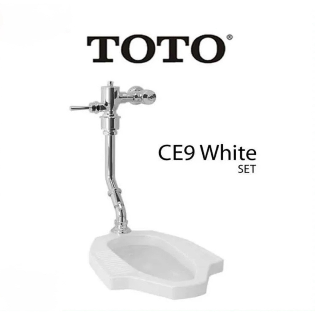 CLOSET JONGKOK TOTO CE 9 KOMPLIT SET|CLOSET JONGKOK TOTO FLUSH VALFE