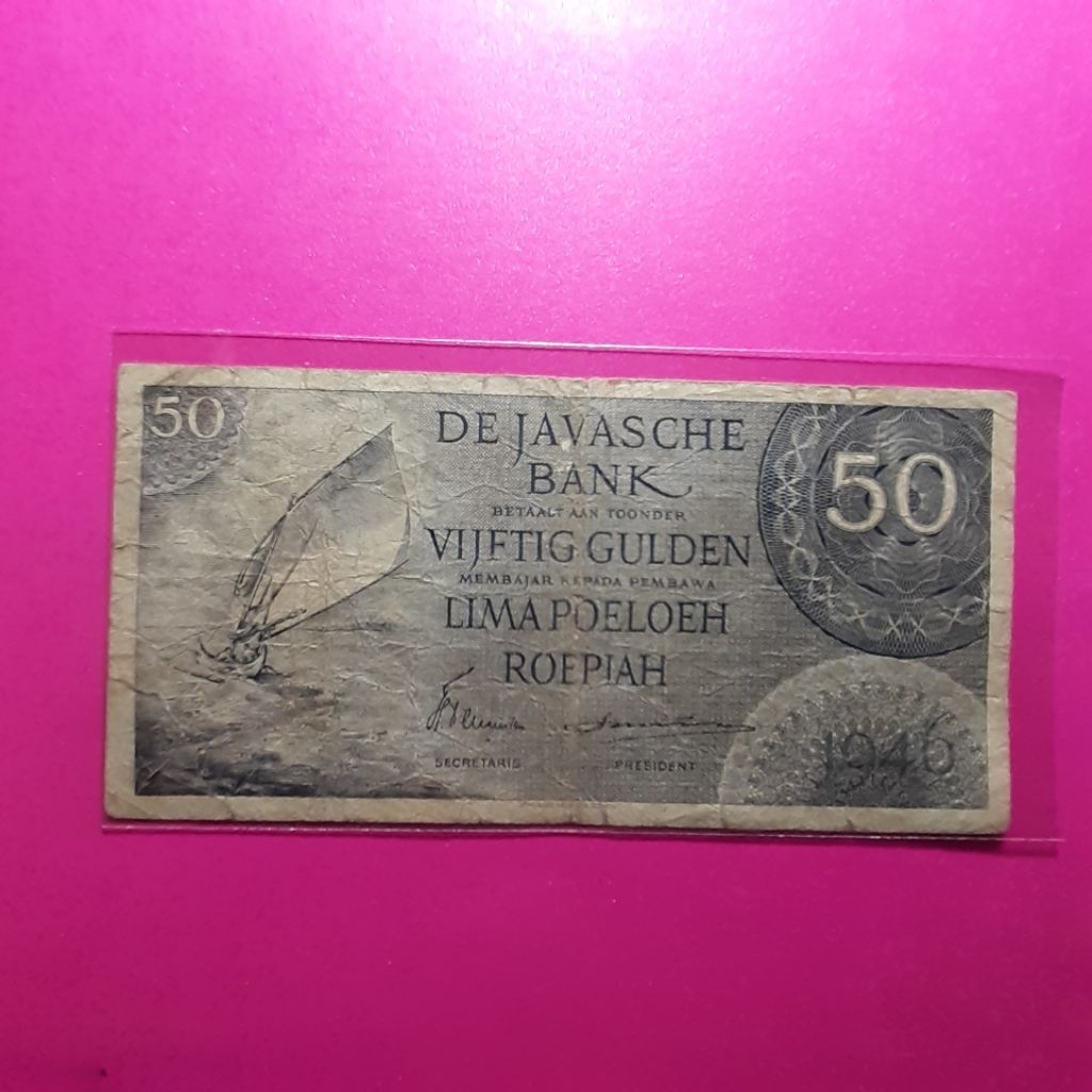 uang kuno 50 rupiah federal 1948