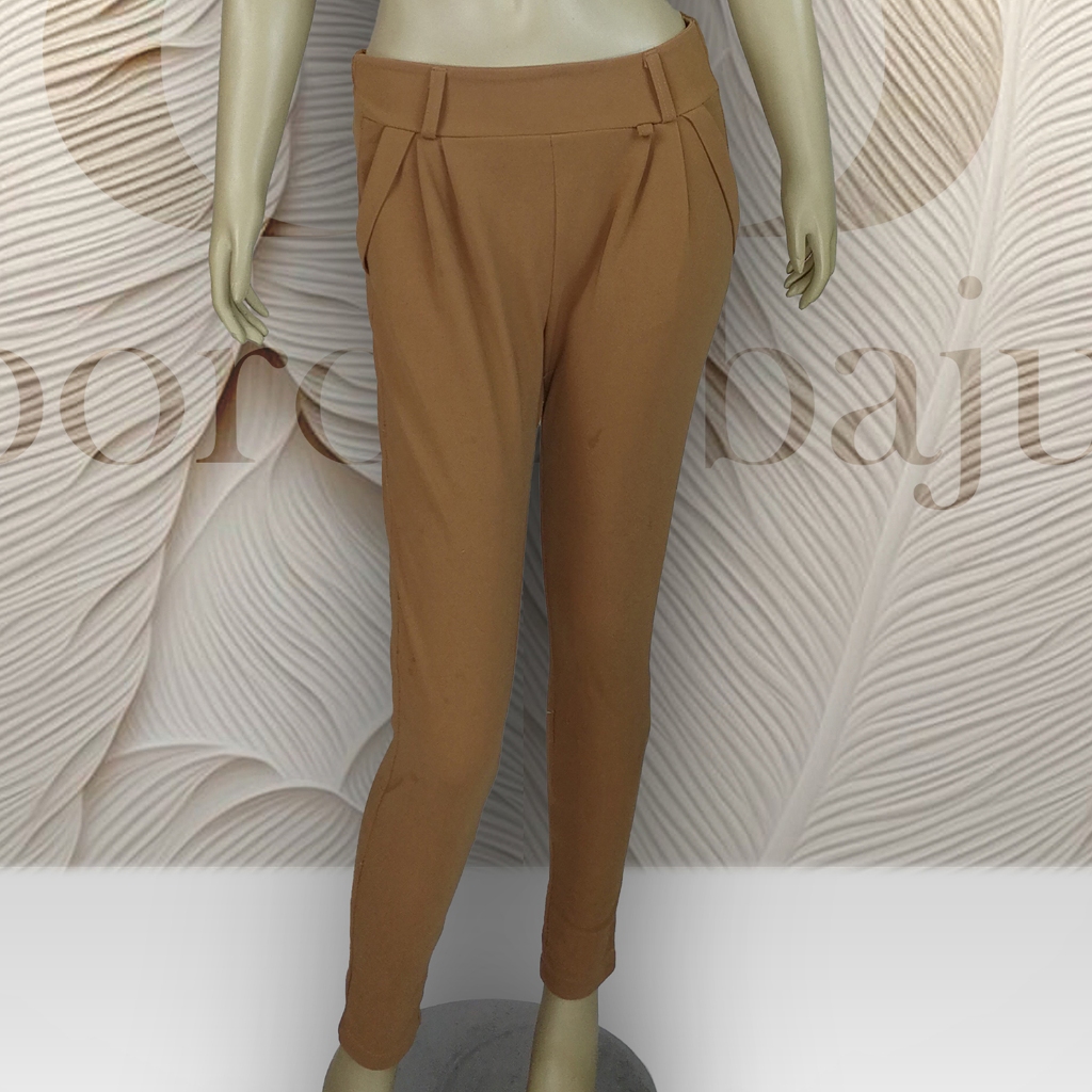 Celana Santai Anak Remaja Pinggang Karet Belakang CLN39 (tanpa kemben)