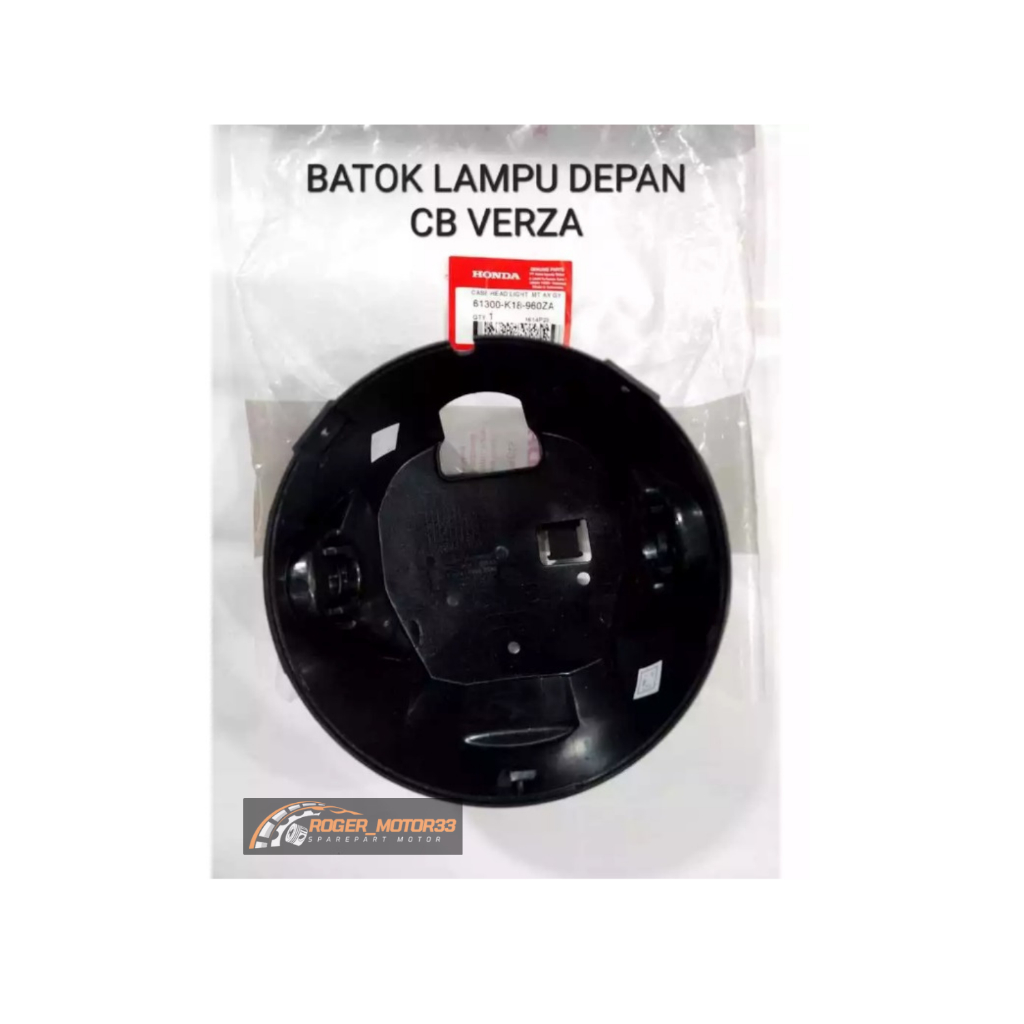 COVER BATOK BELAKANG DUDUKAN REFLEKTOR LAMPU DEPAN CB VERZA CB150 VERZA ORIGINAL 61300-K18-960ZA