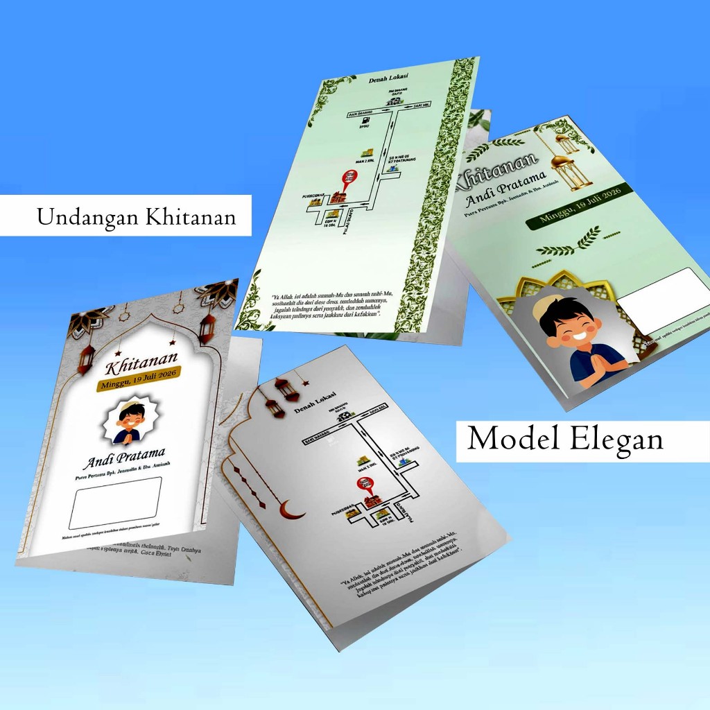 Undangan Sunatan, Khitanan, khitan Model MC.033-MC.034