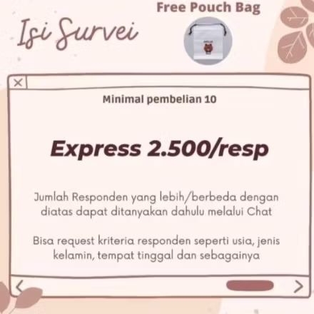 Jasa Isi Survei Kuisioner Responden