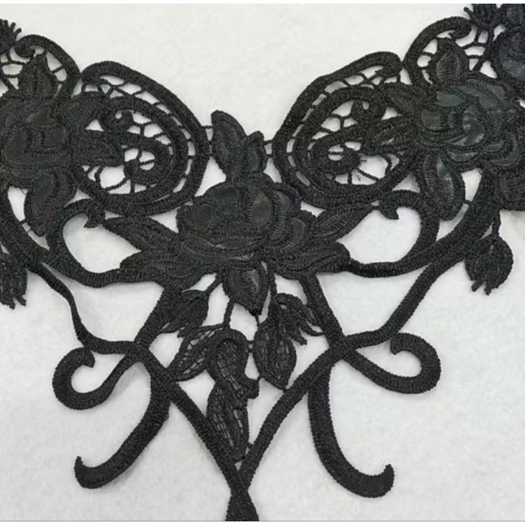 Renda Bordir Leher Import 4