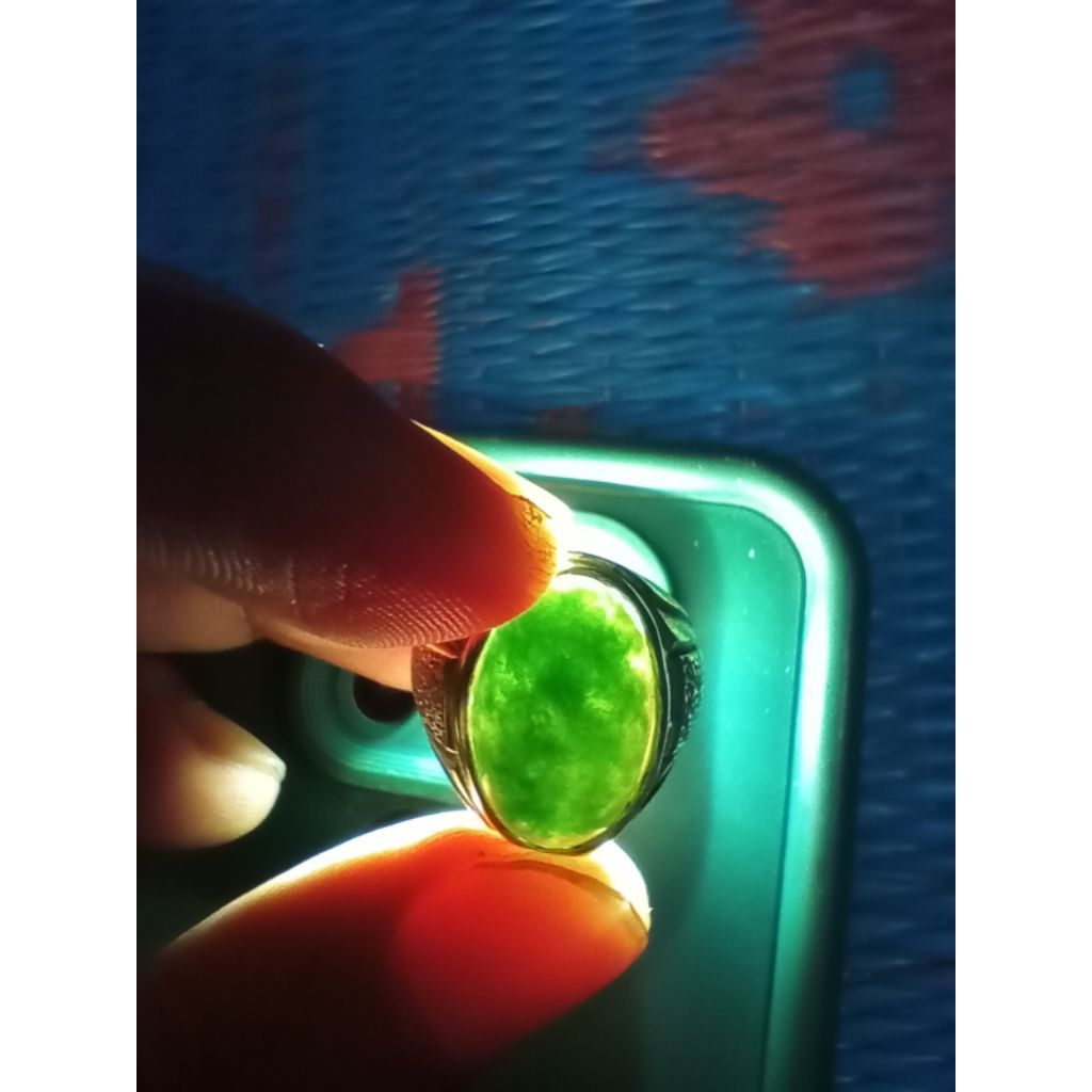 Batu Lumut Sungai Dareh Green Emerald Totol Gerimis